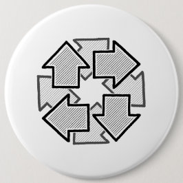 Uhrzeigersinn Pfeile Minimale Geometrische Weiße V Button