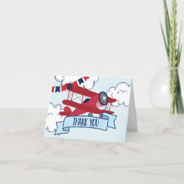 Uhrzeit Fliegt Flugzeug zum Geburtstag Dankeskarte