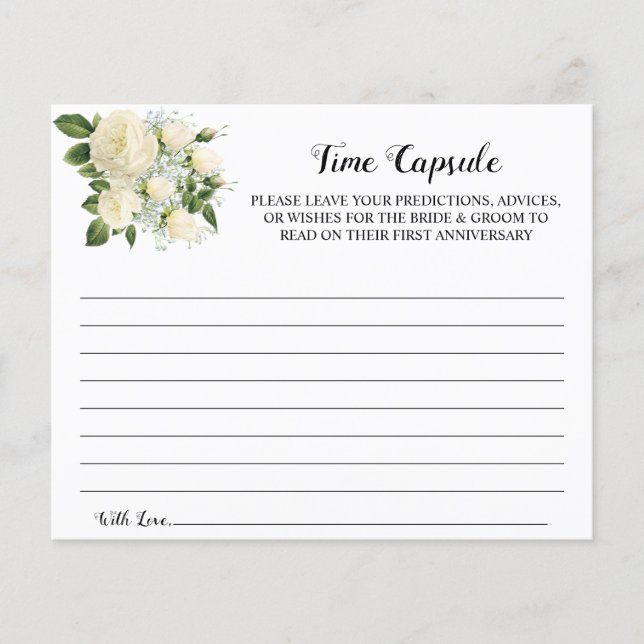 Uhrzeit Kapselinfos für Brautparty-Karte Flyer (Vorne)