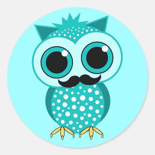 Uhu Runder Aufkleber (Vorderseite)