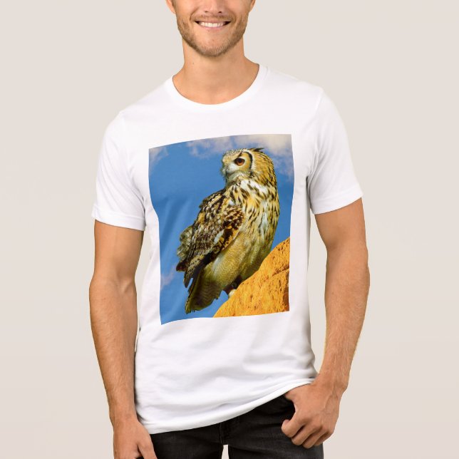 Uhu  Tri-Blend shirt (Vorderseite)