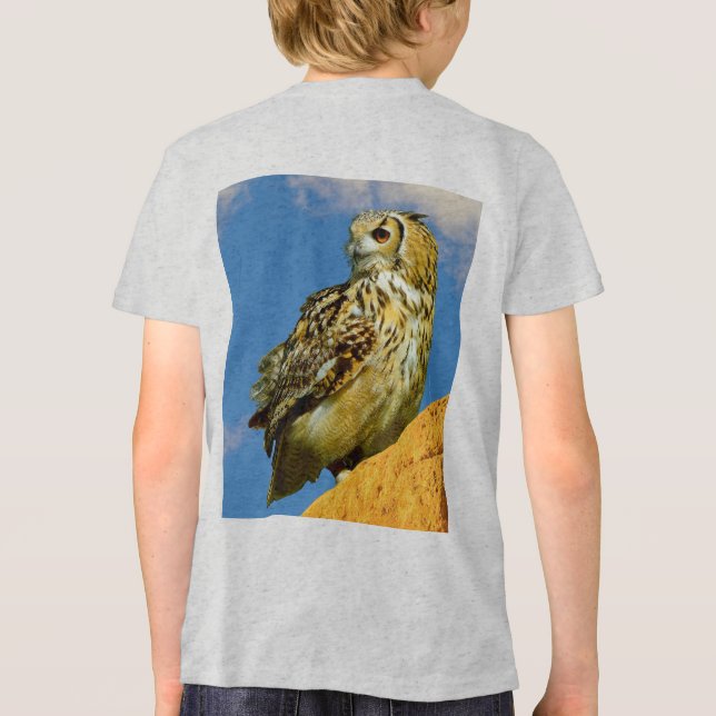 Uhu  Tri-Blend shirt (Rückseite)
