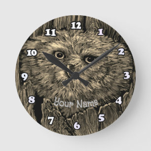 Uhu-Uhr Runde Wanduhr