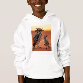 Uhu- und Kängurupullover Hoodie