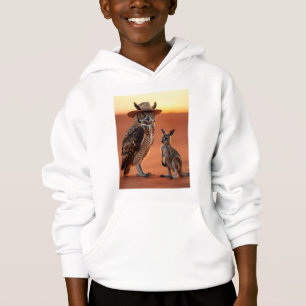 Uhu- und Kängurupullover Hoodie