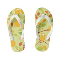 Uhu-Vogelmuster Wildsandalen Cartoon Flip Flops