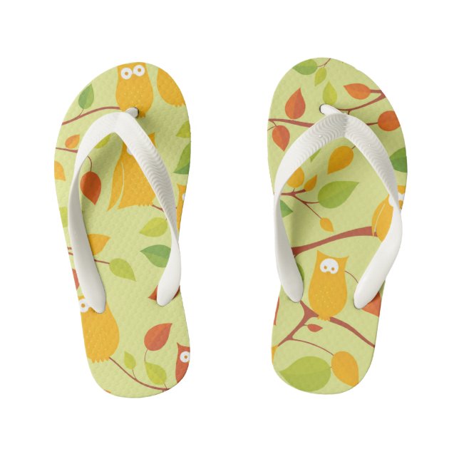Uhu-Vogelmuster Wildsandalen Cartoon Flip Flops (Fußbett)