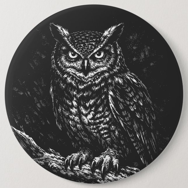 Uhu — von BurnsInHell Button (Vorderseite)