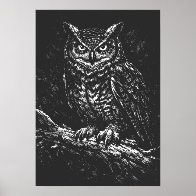 Uhu — von BurnsInHell Poster (Vorne)