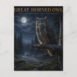 Uhu-Wald-Tiere Postkarte