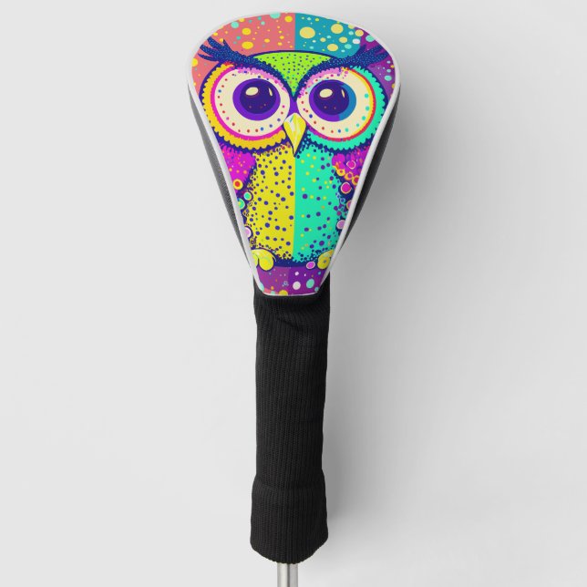 Uhusgesicht Golf Headcover (Vorderseite)