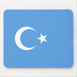Uighurische Flagge Ostturkistans (Uighuristan) Mousepad
