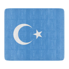 Uighurische Flagge Ostturkistans (Uighuristan) Schneidebrett