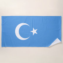 Uighurische Flagge Ostturkistans (Uighuristan)