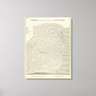 Uinta Mountains Stereogram Leinwanddruck