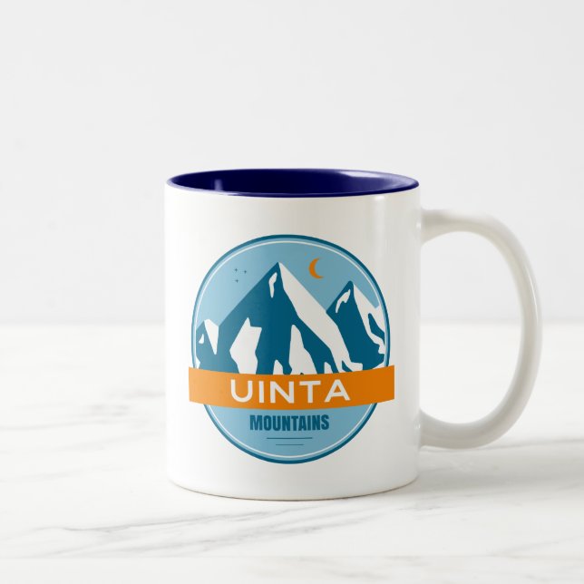 Uinta Mountains Utah Zweifarbige Tasse (Rechts)