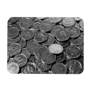 UK 5-Pence-Stückmünzen Magnet