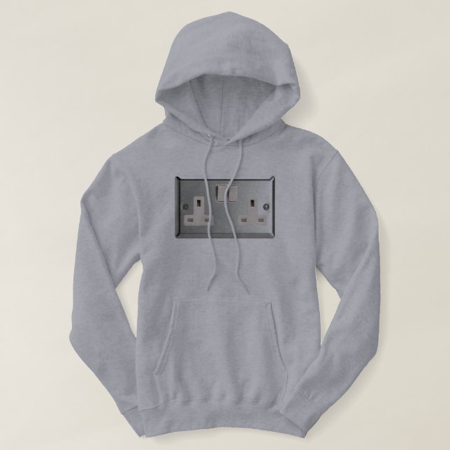 UK AC BS 1363 Plug-Socket [Britische Standard] Hoodie (Design vorne)
