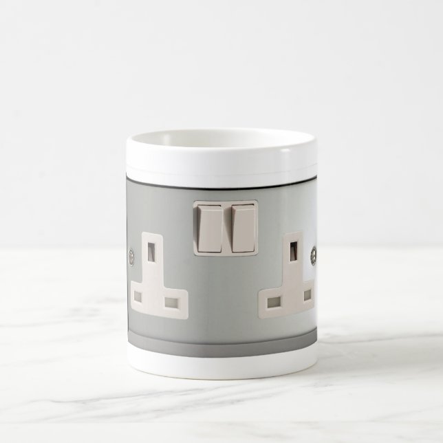 UK AC BS 1363 Plug-Socket [Britische Standard] Kaffeetasse (Mittel)