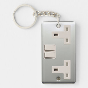 UK AC BS 1363 Plug-Socket [British Standard] Schlüsselanhänger