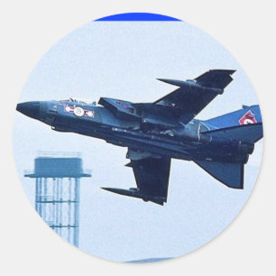 UK-Blaujet Runder Aufkleber