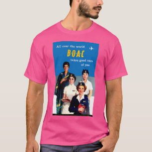 UK Boac Airline - 1950 - Jahrgangsreise T-Shirt