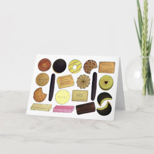 UK British Biscuits Shortbread Rich Tea Digestives Karte