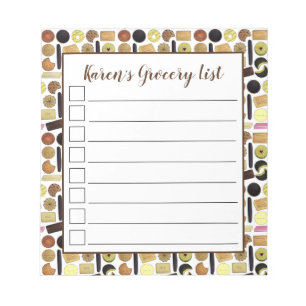 UK British Biscuits Shortbread Rich Tea Digestives Notizblock