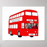 UK British London Bus Personalisiert Novelty