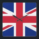 UK British Union Jack Flag Quadratische Wanduhr<br><div class="desc">Nationalflagge von Großbritannien & Nordirland Die Flagge des Vereinigten Königreichs, auch bekannt als die Flagge der Union oder der Gewerkschaft, stammt aus dem Jahr 1801 mit der Gewerkschaft von Großbritannien und Irland. Es besteht aus einer Kombination der Flaggen Englands, Schottlands und Irlands und hat ein Verhältnis von 2:1 (obwohl eine...</div>