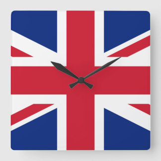 UK British Union Jack Flag Quadratische Wanduhr