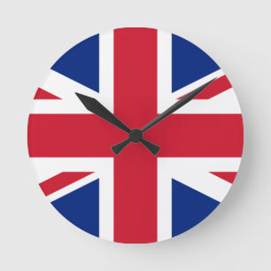 UK British Union Jack Flag Runde Wanduhr