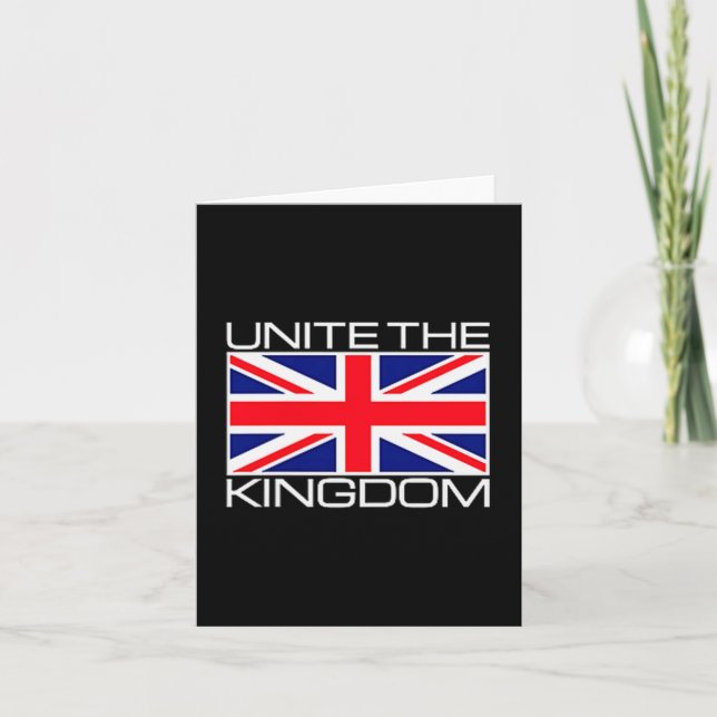 Uk British Union Jack Flag Unite The Kingdom  Karte (Vorderseite)