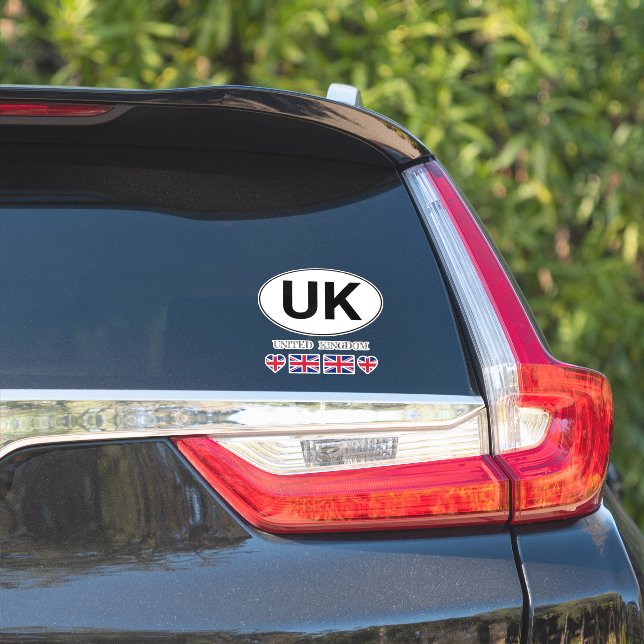 UK Car Sticker Set / British travel Union Jack /GB (Auto Seite)