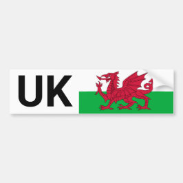 UK Car Sticker & Wales reisen ins Ausland /walisis Autoaufkleber