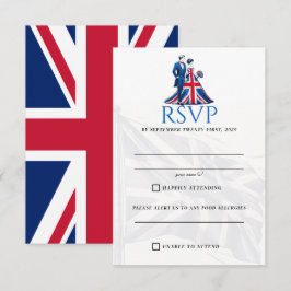 UK Couple RSVP Card Karte