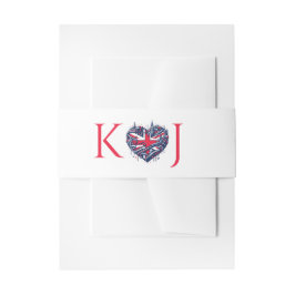 UK Couple Wedding Einladungsbanderole