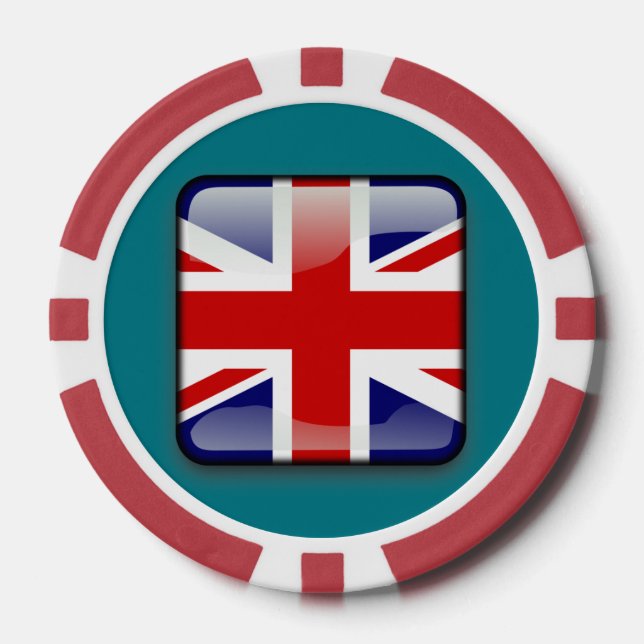 UK Custom Clay Poker Chips (Vorderseite)