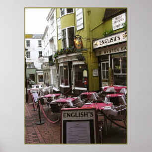 (UK) Englisches Restaurant Druck Poster
