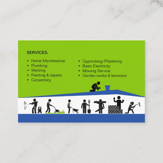 UK / Euro, 8.5 cm x 5.5 cm Business Card Visitenkarte (Rückseite)