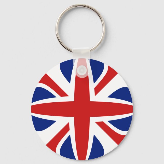 UK Fisheye Flag Schlüsselanhänger (Vorderseite)