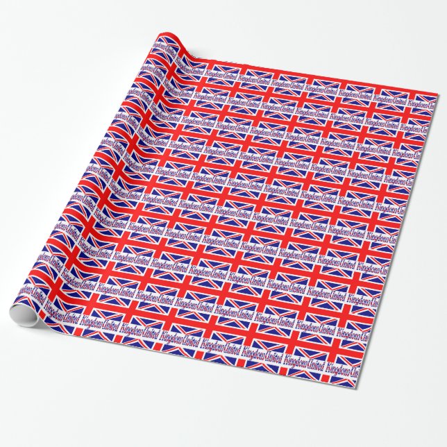UK Flag Gift Geschenkpapier (Ungerollt)