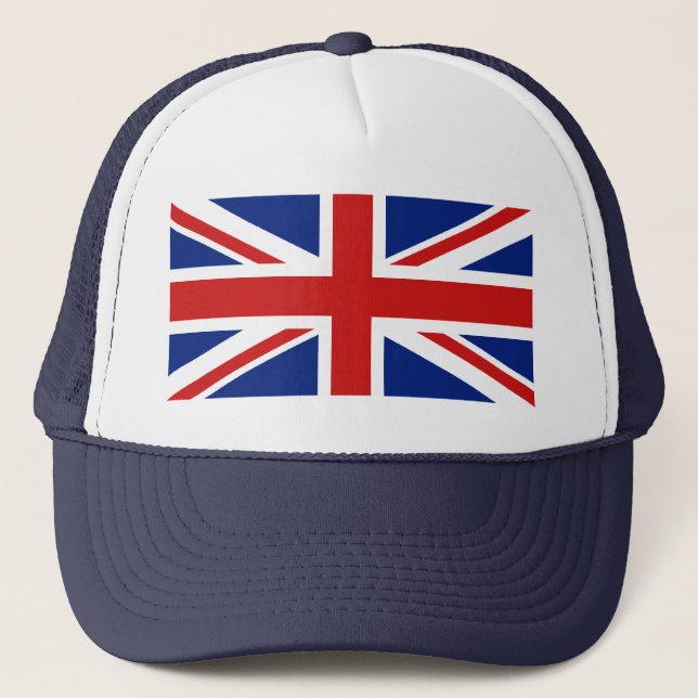 UK Flag Hat Truckerkappe (Vorderseite)