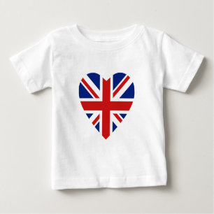 UK Flag Heart T - Shirt