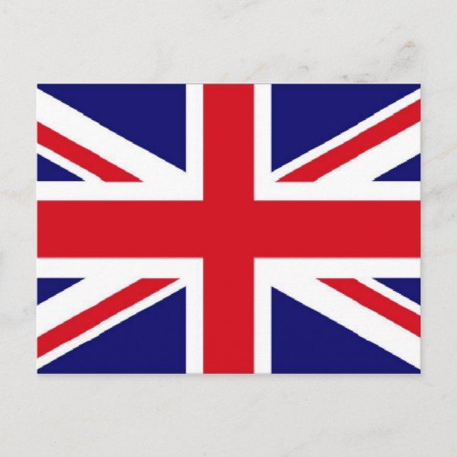 UK-Flagge Postkarte (Vorderseite)