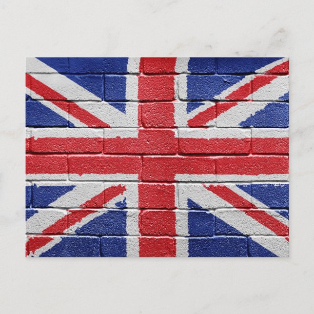 UK-Flagge Postkarte (Vorderseite)