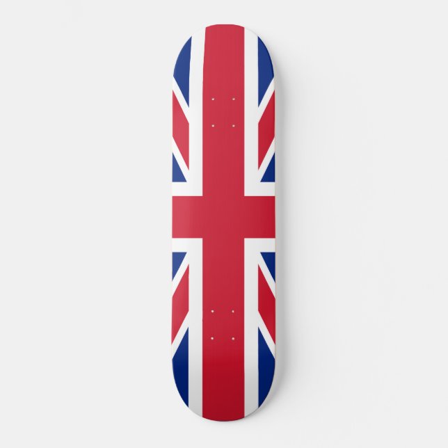 UK-Flaggenbild für Skateboard (Vorderseite)