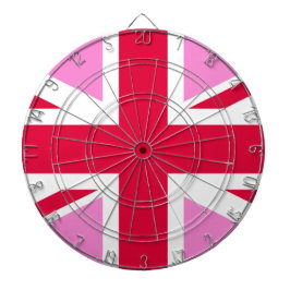 UK Gay Pride (Pink Union Jack) (Gay British Flag) Dartscheibe