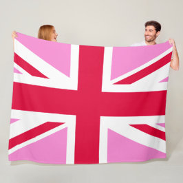 UK Gay Pride (Pink Union Jack) (Gay British Flag) Fleecedecke