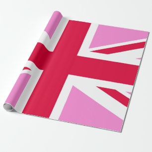 UK Gay Pride (Pink Union Jack) (Gay British Flag) Geschenkpapier
